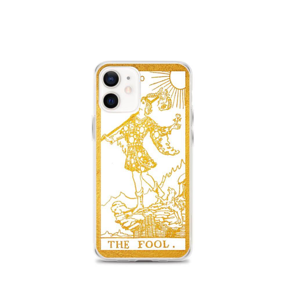 The Fool -  Tarot Card iPhone Case (Golden / White) - Image #15