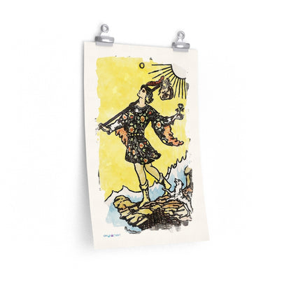 Watercolor Of The Fool Tarot Card | Unframed Fine-Art Print | Apollo Tarot