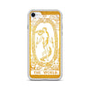 The World -  Tarot Card iPhone Case (Golden / White) - Image #12