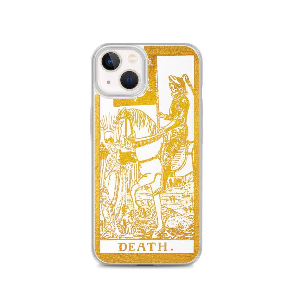 Death - Tarot Card iPhone Case (Golden / White) - Image #20