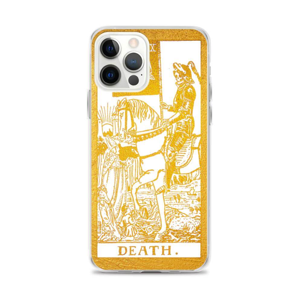 Death - Tarot Card iPhone Case (Golden / White) - Image #18