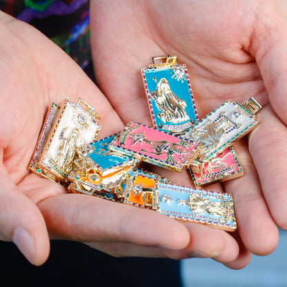 Enamel Tarot Cards Necklace | Apollo Tarot