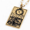 Load image into Gallery viewer, Sun Star Moon Necklaces | Tarot Card Charm Pendant | Statement Jewelry