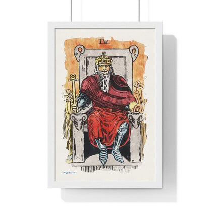 Watercolor Of The Emperor Tarot Card | Framed Fine-Art Print | Apollo Tarot