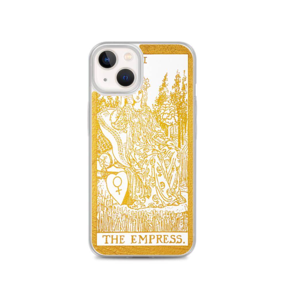 The Empress -  Tarot Card iPhone Case (Golden / White) - Image #18