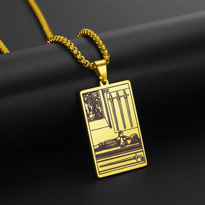 Tarot Necklace | Suit of Swords Pendants | Apollo Tarot