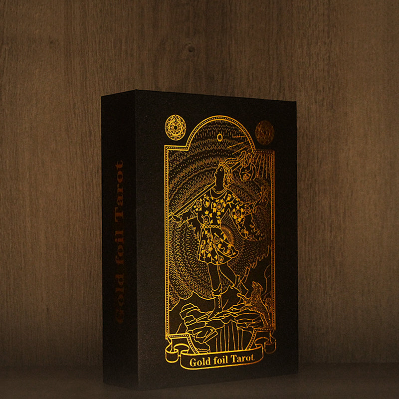 Gold Foil Rider-Waite Tarot Deck Gift Box With Guidebook For Beginners | Premium Cards | Apollo Tarot Shop