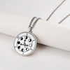 Silver Pendant Necklace With Seals Of The 72 Spirits In The Lesser Key of Solomon (Sigils 37-48)