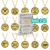 Gold Necklace Of Demon Sigil From The Lesser Key Of Solomon | Goetia Magick Pendants (Sigils 1-12 | Apollo Tarot  Jewelry Shop