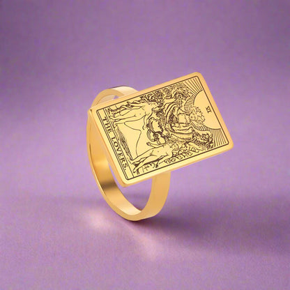 Tarot Ring | Gold Major Arcana Cards | Apollo Tarot