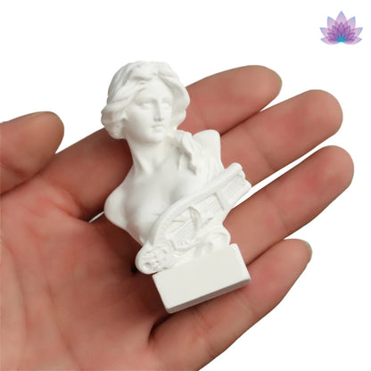 Small Greek Mythology Resin Bust Statues Of Gods And Goddesses Apollo, Athena, Aphrodite, Hermes & Ares | Deity Worship Altar Statue For Pagan Witchcraft Rituals | Drawing Practice Sculpture Props | Apollo Tarot Shop