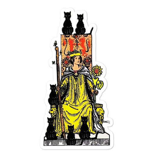 Queen of Wands Bubble-Free Stickers | Apollo Tarot
