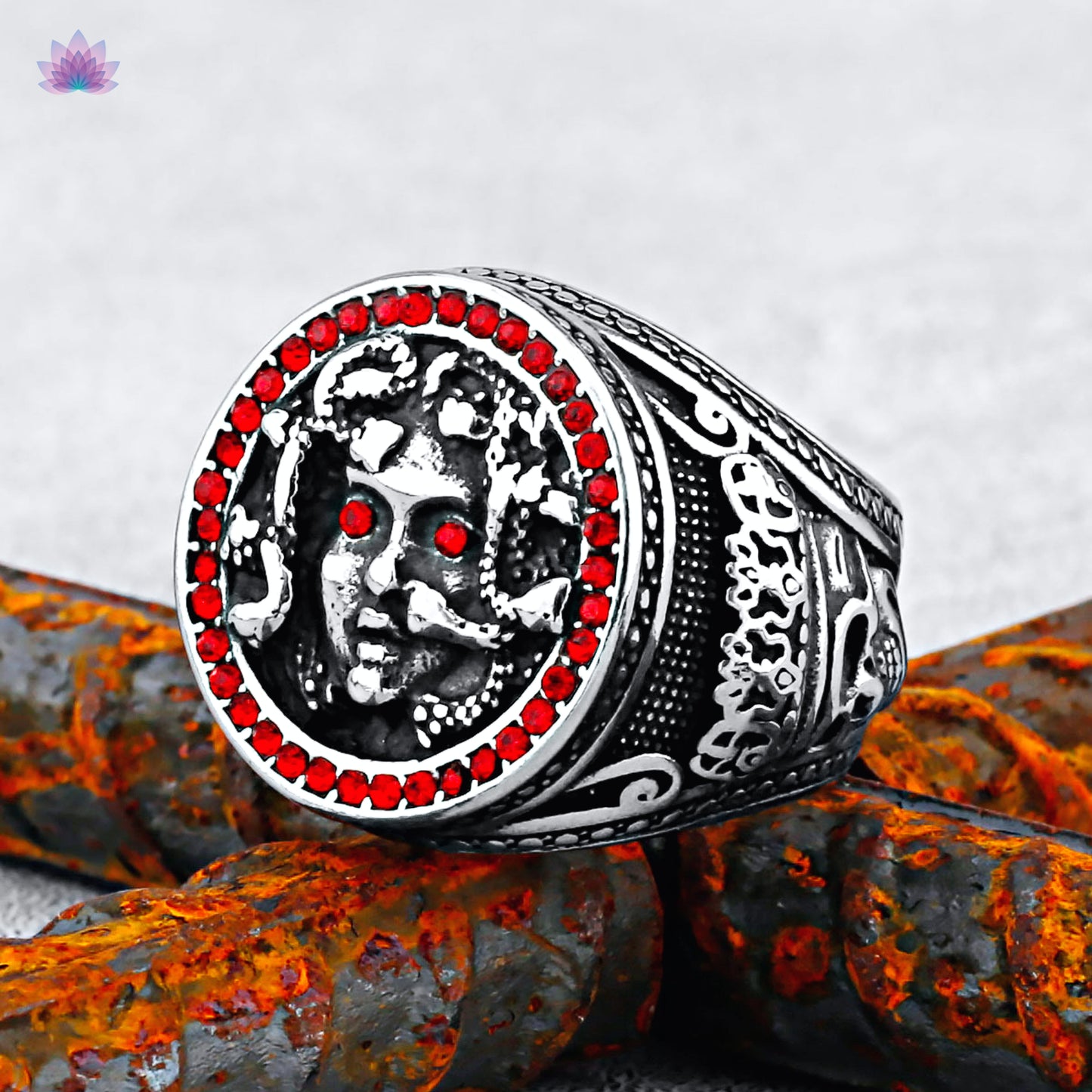 Medusa Ring | Greek Mythology Gorgon Protection Amulet | Gorgoneion Pagan Worship Jewelry | Gorgo Witchy Accessory | Apollo Tarot Shop