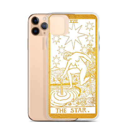 The Star Golden iPhone Case - Apollo Tarot