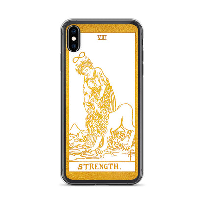 Strength Golden iPhone Case - Apollo Tarot