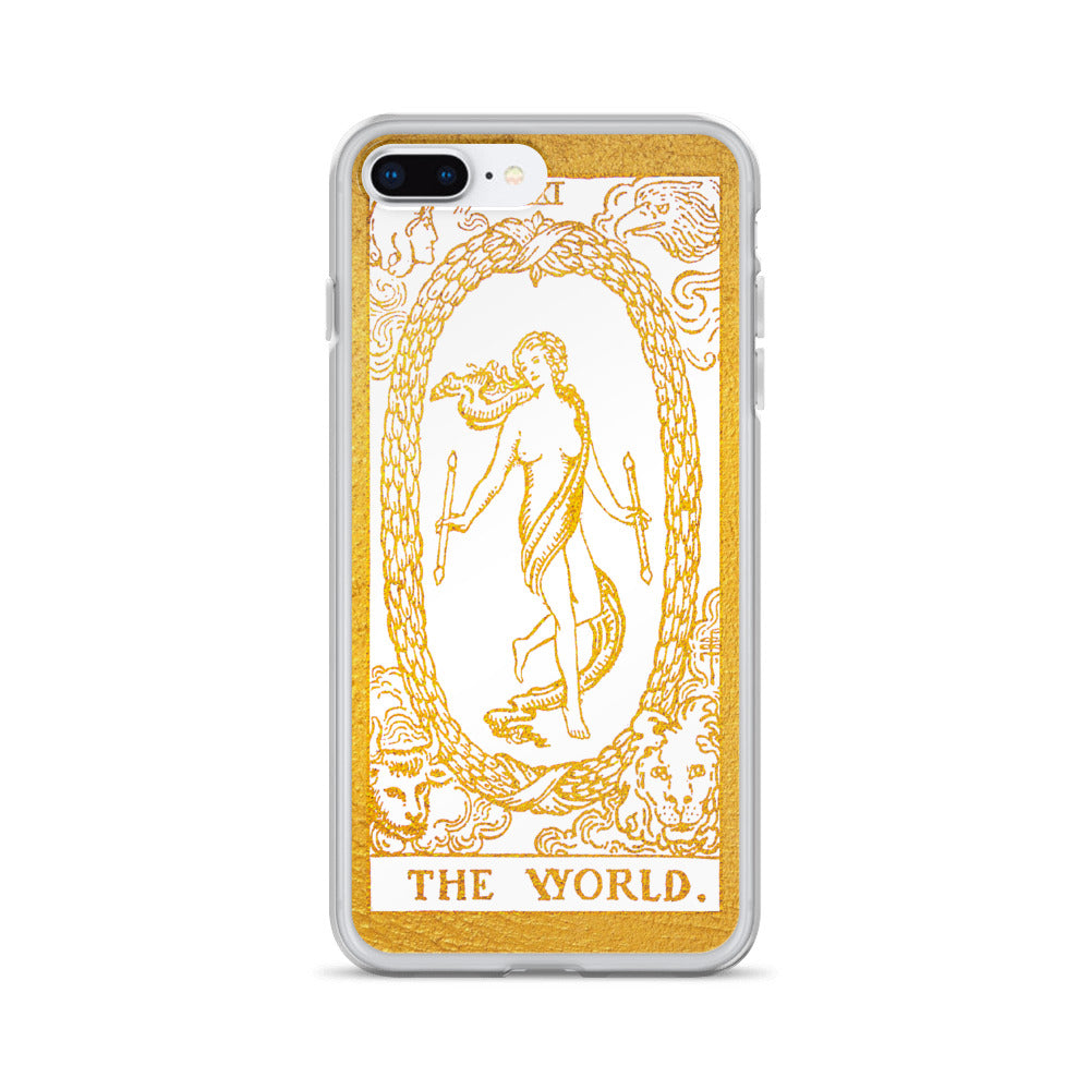 The World Golden iPhone Case - Apollo Tarot