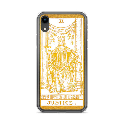 Justice Golden iPhone Case - Apollo Tarot