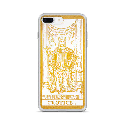 Justice Golden iPhone Case - Apollo Tarot