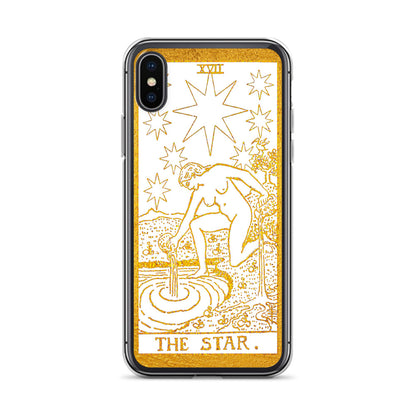 The Star Golden iPhone Case - Apollo Tarot