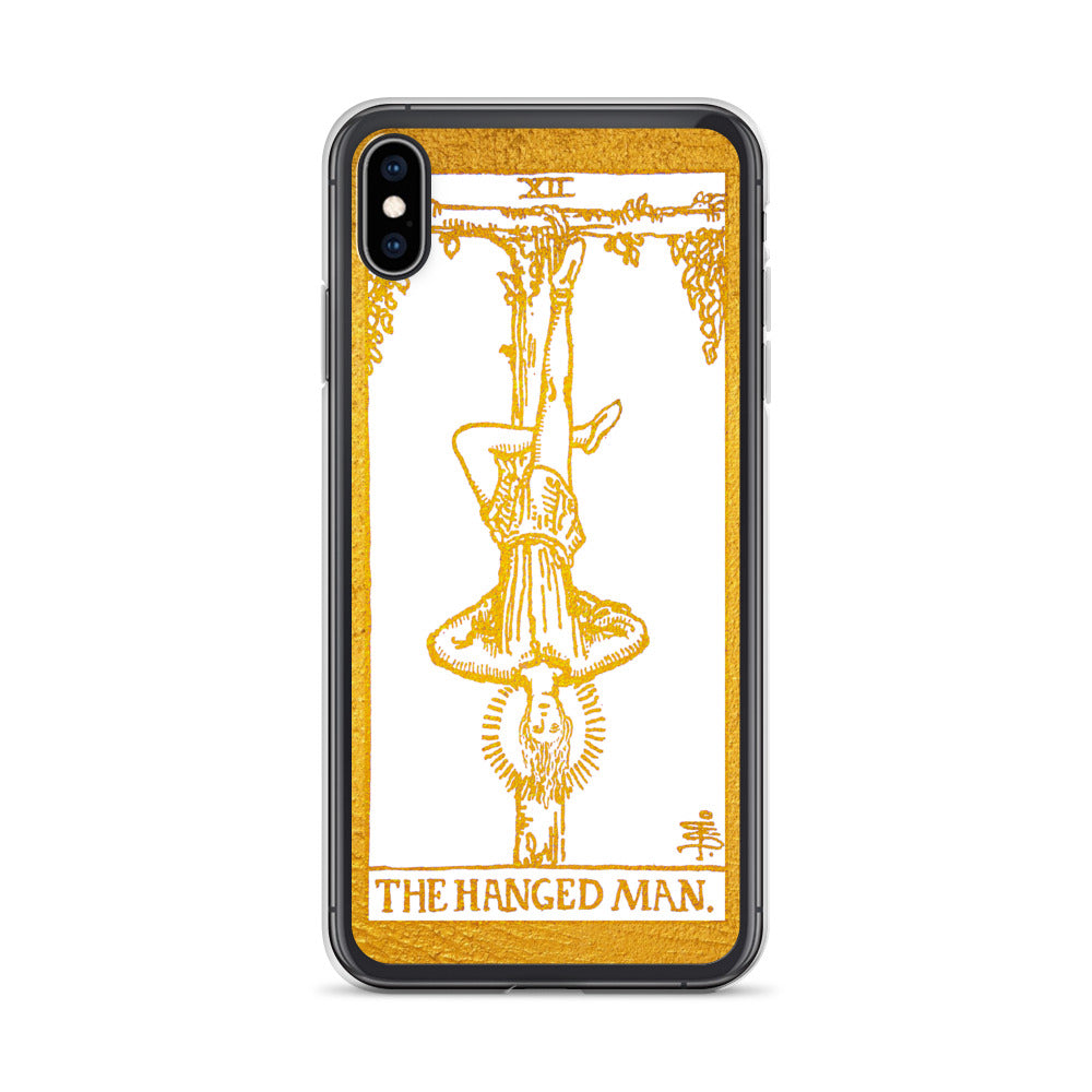 The Hanged Man Golden iPhone Case - Apollo Tarot