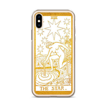 The Star Golden iPhone Case - Apollo Tarot