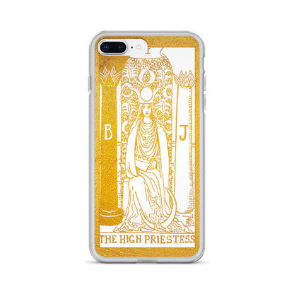 The High Priestess Golden Iphone Case - Apollo Tarot