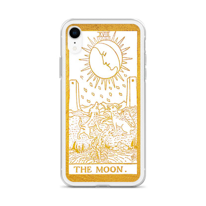 The Moon Golden iPhone Case - Apollo Tarot