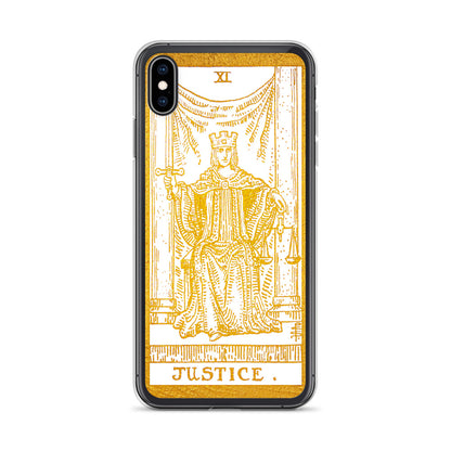 Justice Golden iPhone Case - Apollo Tarot