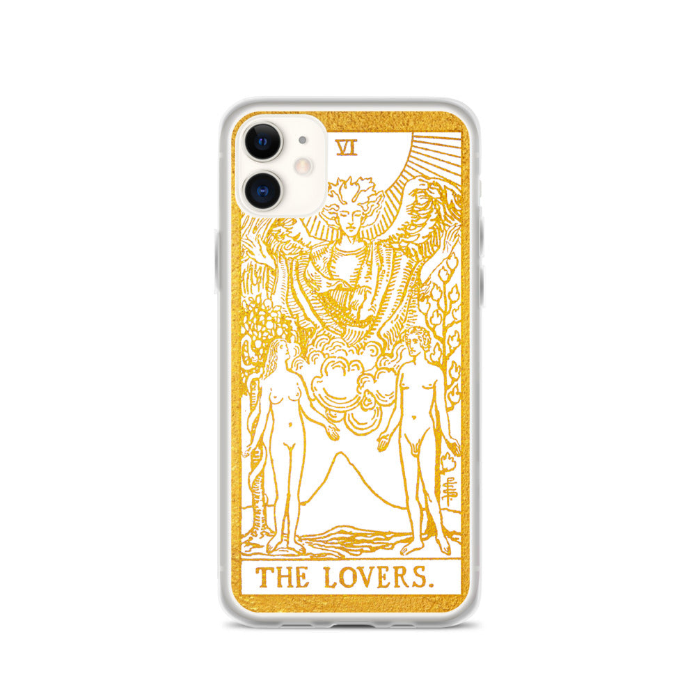 The Lovers Golden iPhone Case - Apollo Tarot