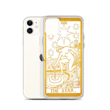 The Star Golden iPhone Case - Apollo Tarot