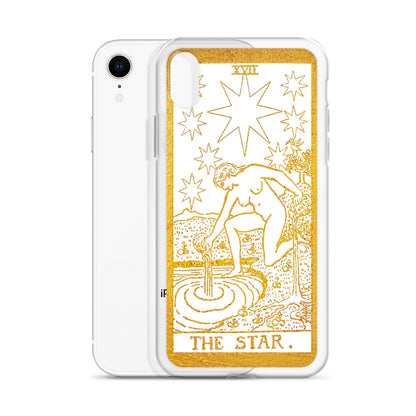 The Star Golden iPhone Case - Apollo Tarot