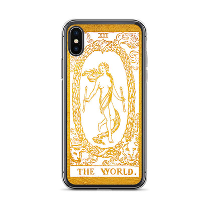 The World Golden iPhone Case - Apollo Tarot