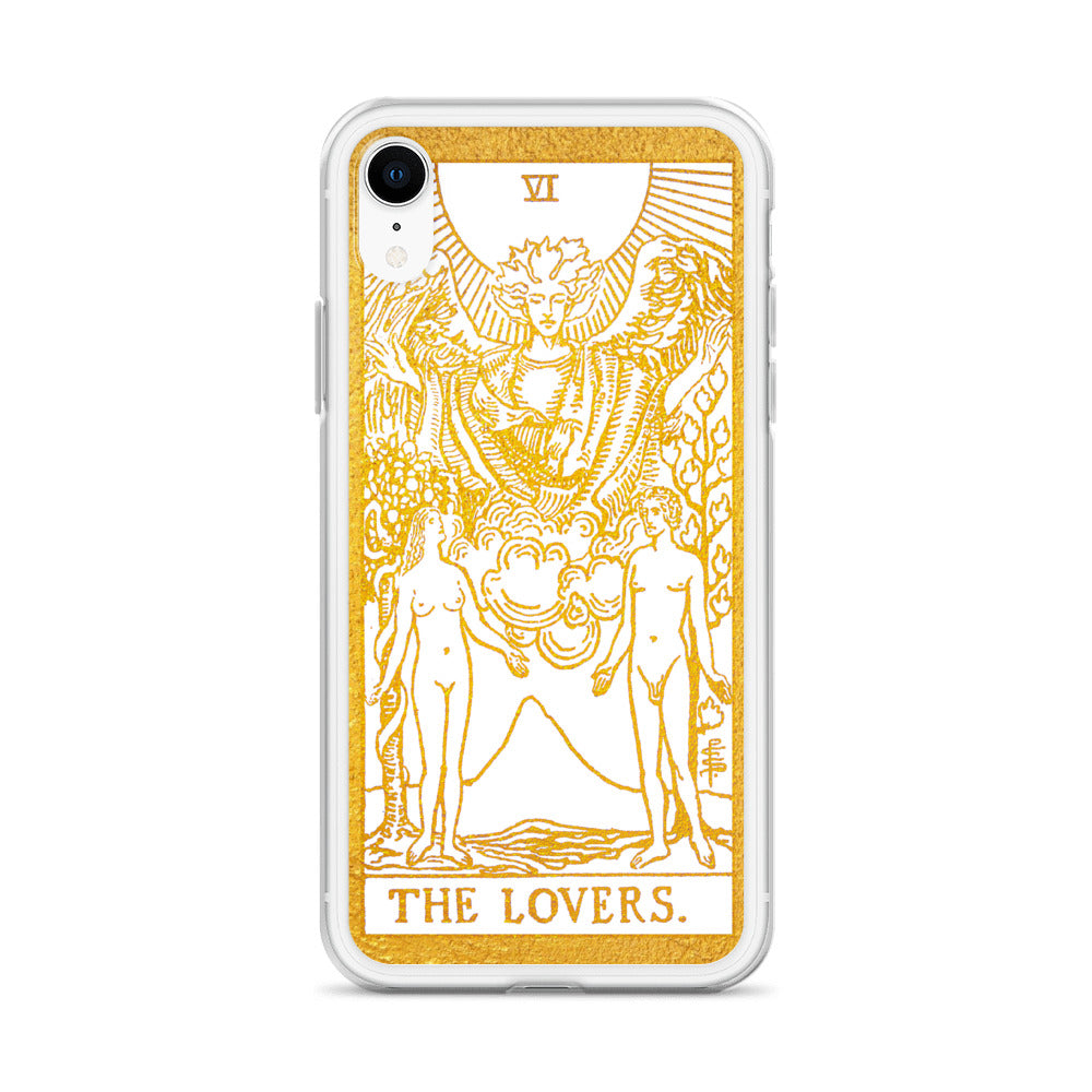 The Lovers Golden iPhone Case - Apollo Tarot