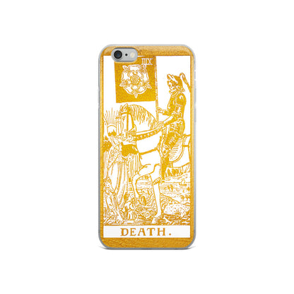 Death Golden iPhone Case - Apollo Tarot