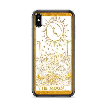 The Moon Golden iPhone Case - Apollo Tarot