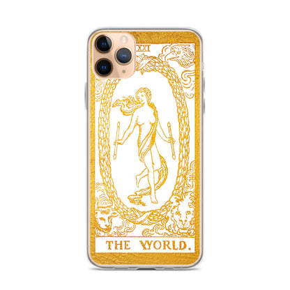 The World Golden iPhone Case - Apollo Tarot