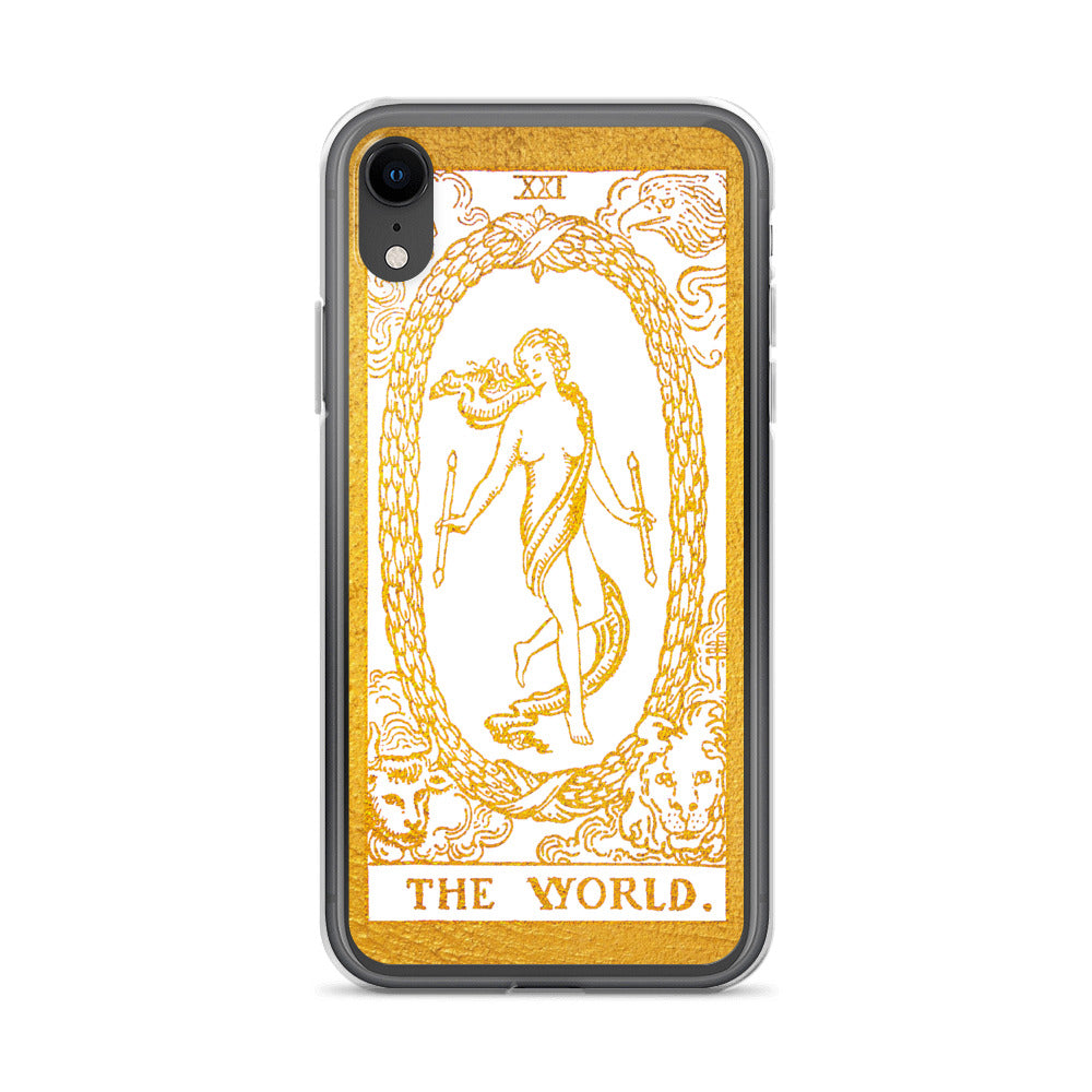 The World Golden iPhone Case - Apollo Tarot
