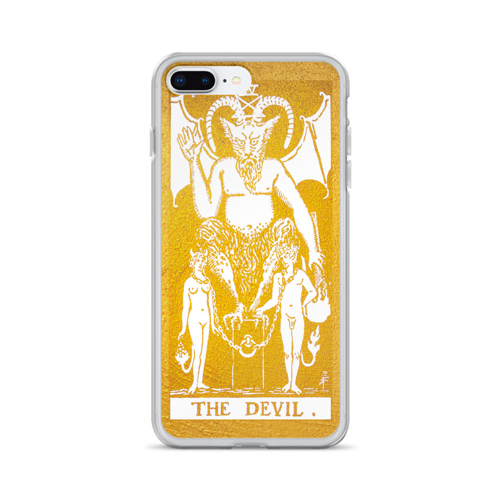 The Devil Golden iPhone Case - Apollo Tarot