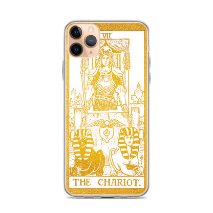 The Chariot Golden iPhone Case - Apollo Tarot