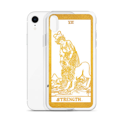 Strength Golden iPhone Case - Apollo Tarot