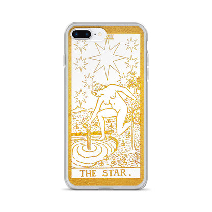 The Star Golden iPhone Case - Apollo Tarot