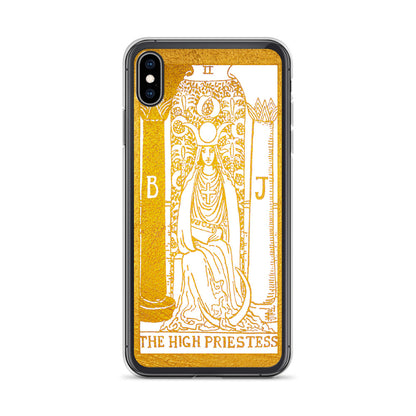 The High Priestess Golden Iphone Case - Apollo Tarot