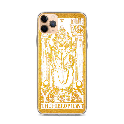 The Hierophant Golden Iphone Case - Apollo Tarot