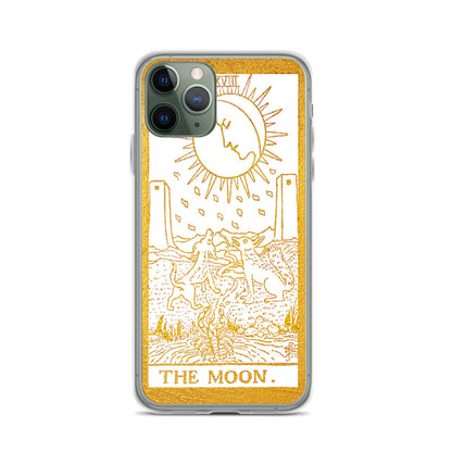 The Moon Golden iPhone Case - Apollo Tarot