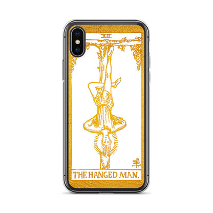 The Hanged Man Golden iPhone Case - Apollo Tarot