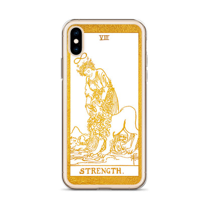 Strength Golden iPhone Case - Apollo Tarot