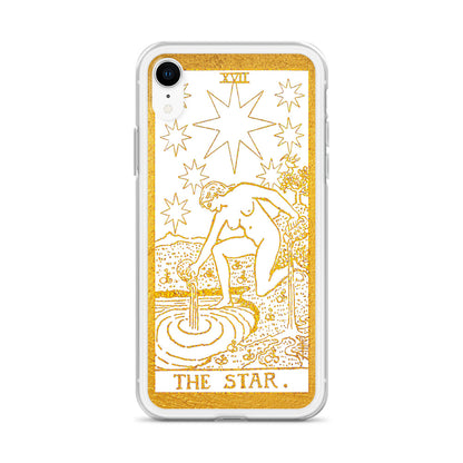 The Star Golden iPhone Case - Apollo Tarot