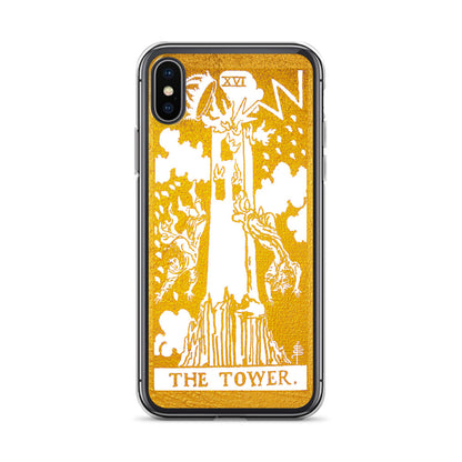 The Tower Golden iPhone Case - Apollo Tarot