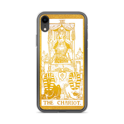 The Chariot Golden iPhone Case - Apollo Tarot