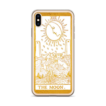 The Moon Golden iPhone Case - Apollo Tarot